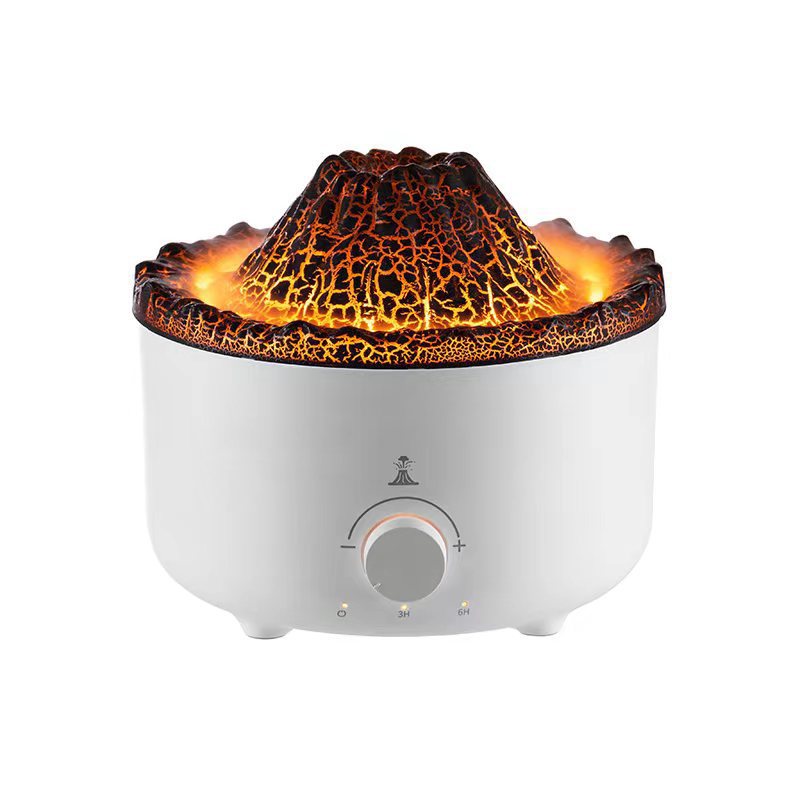 560ml Volcano Flame Remote Control Aromatherapy Air Humidifier Essenti –  Velortech